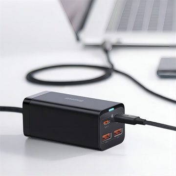 Baseus 100 W, 4-Port PD PPS Power Rapid Charger with GaN, USB-Ladegerät (Desktop Charging Adapter for iPhone 15/14/13, Laptops and more)