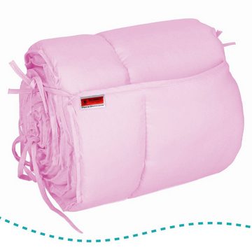 Stillerbursch Bettnestchen Soft Nest, (1-tlg), Kantenschutz rundum für Ihr Babybett 70x140, reguliert Klima, in rosa