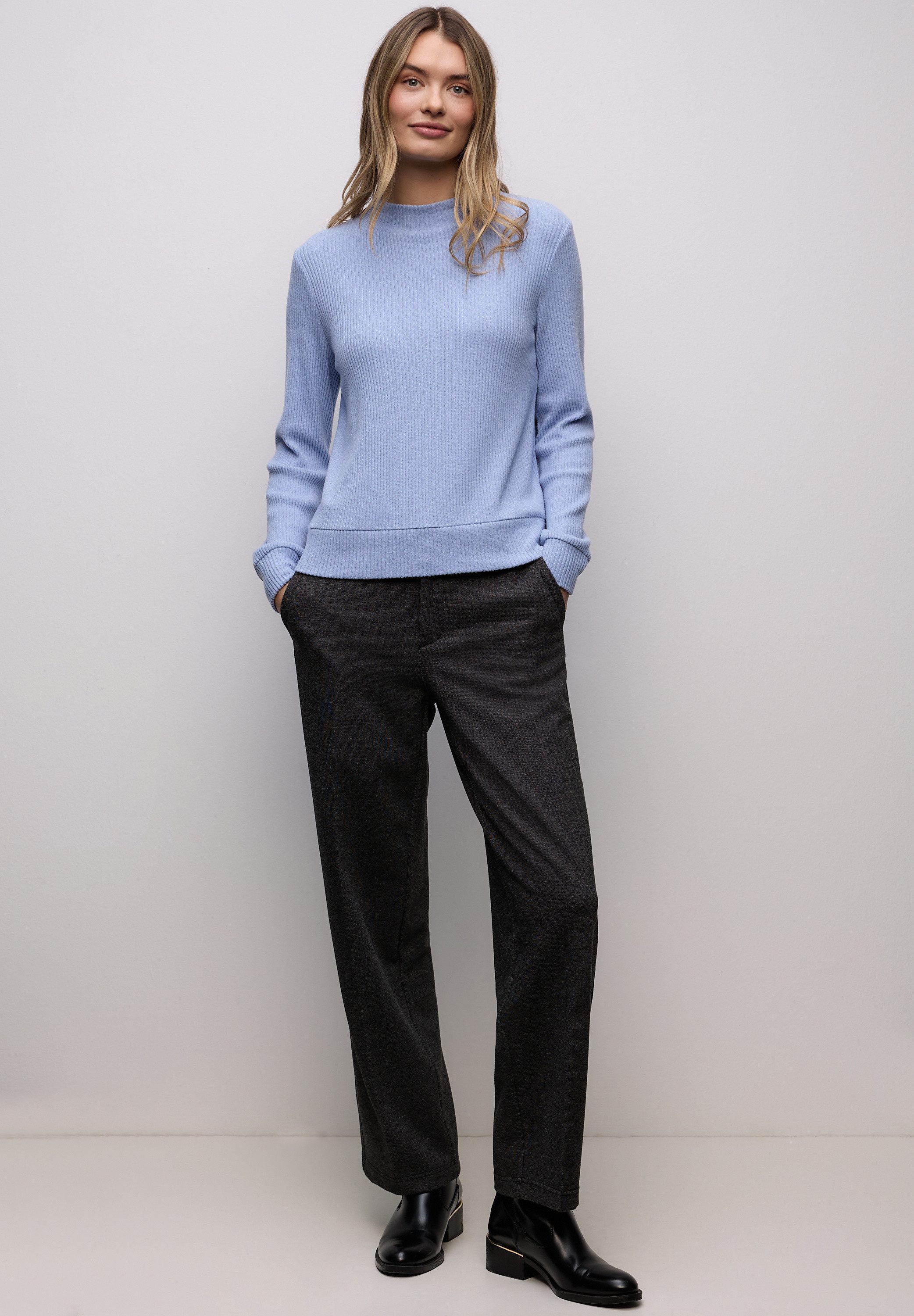 STREET ONE Langarmshirt mit Turtleneck