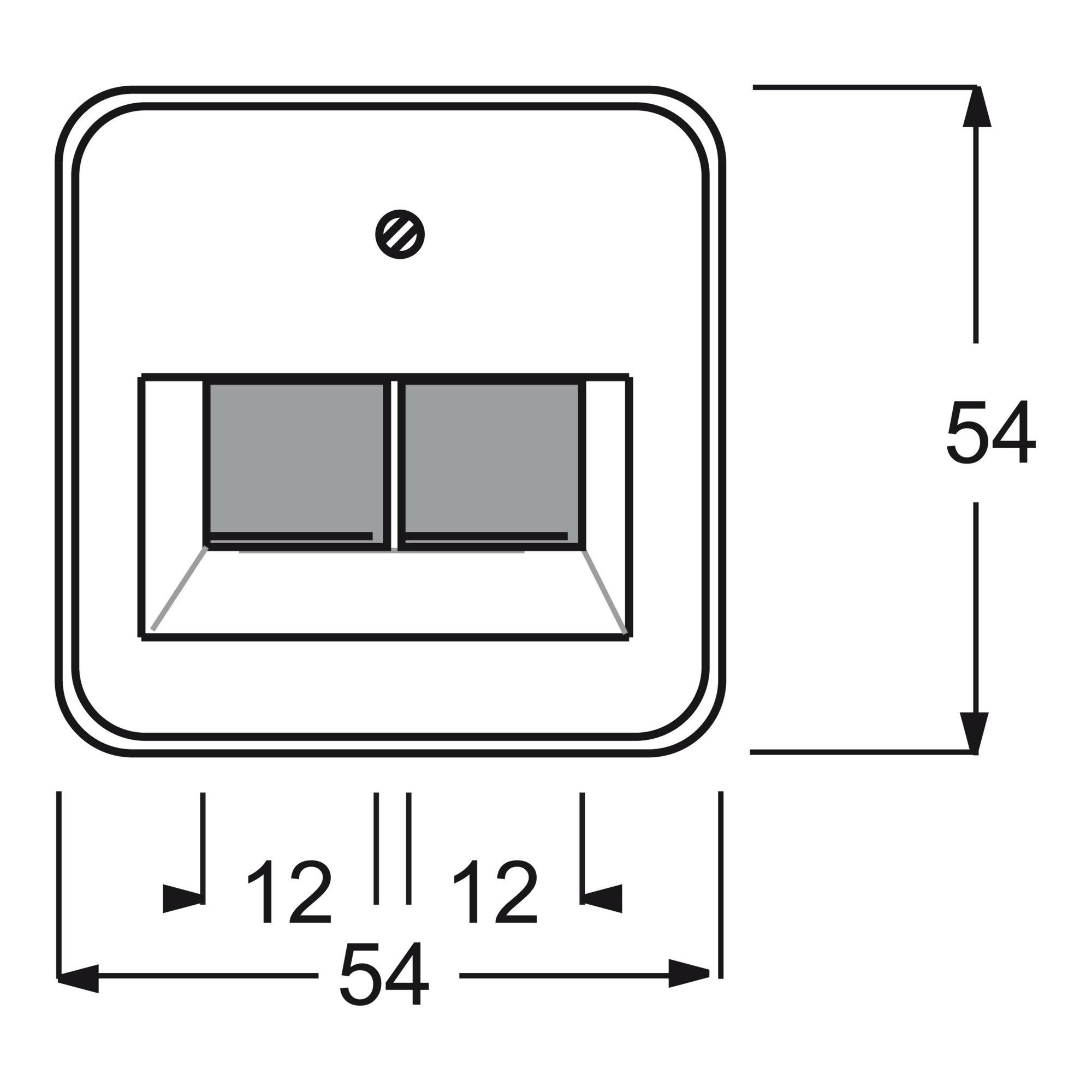 Busch-Jaeger Busch-Jaeger Zentralscheibe aws f.UAE-Anschlussdo.2f 1803-02-214 Installationskabel