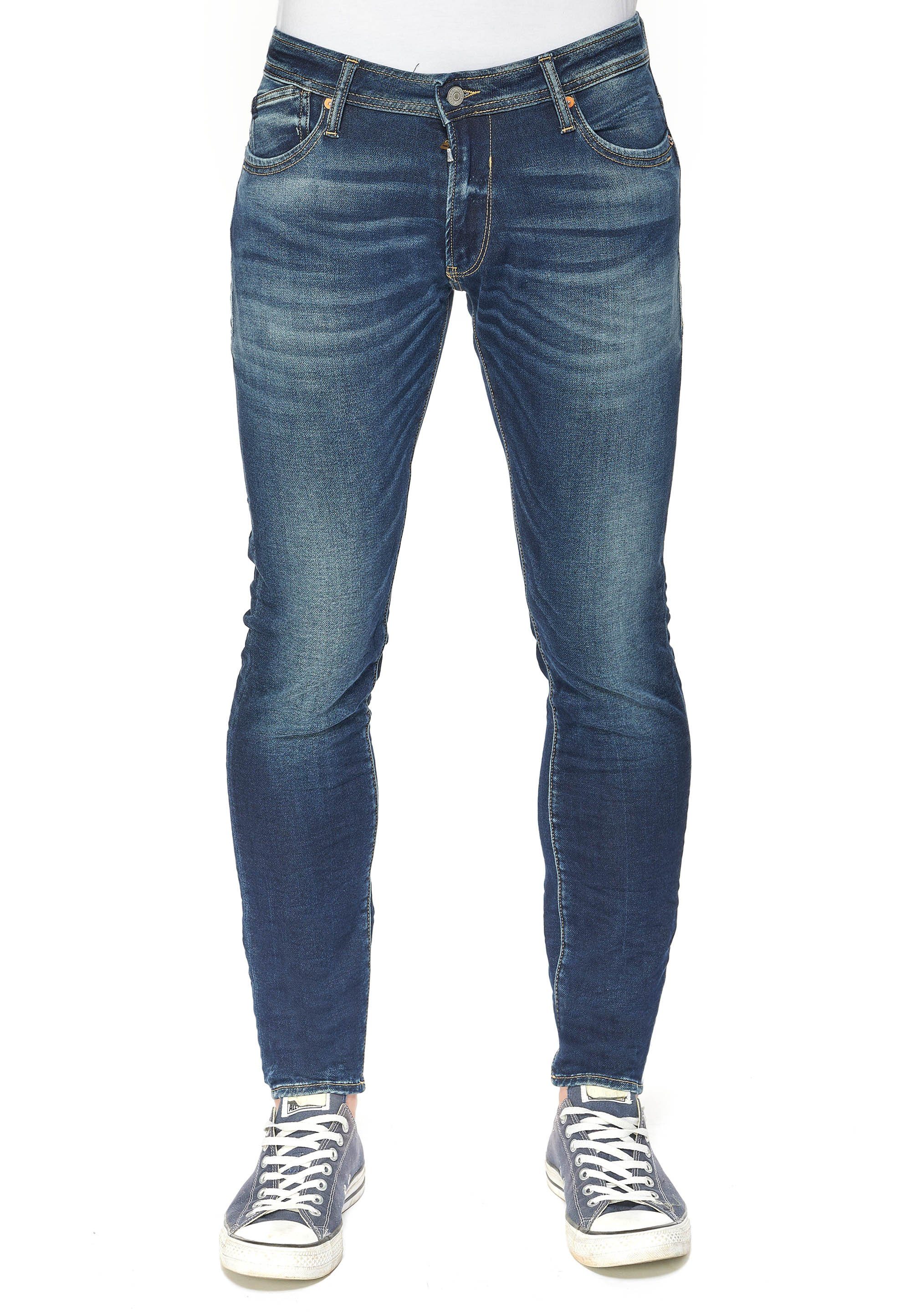 Jeans im Le Trendige Le Herren 5-Pocket-Stil, Röhrenjeans für des Des cerises Temps klassischen temps von Cerises