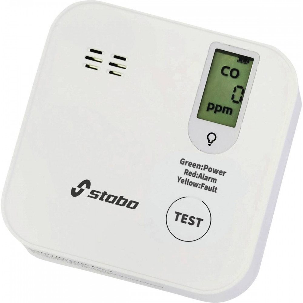 Stabo Stabo CO Alarm iV - Kohlenmonoxid-Melder für Sicherheit. CO-Melder (Alarm laut 85 dB für Sicherheit)