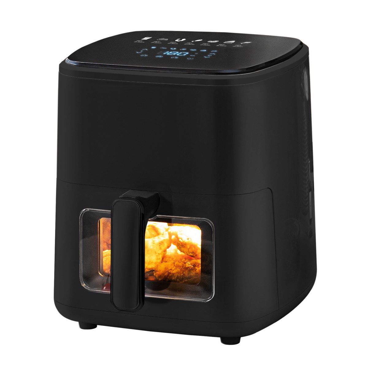 Melchioni Heißluftfritteuse MARIANNA NEW, 1700 W, Kompakte Bauform, Touchdisplay