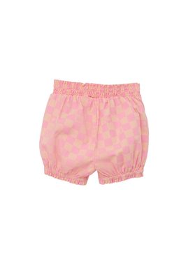 s.Oliver Stoffhose Short aus Popeline Smok-Detail, Raffung