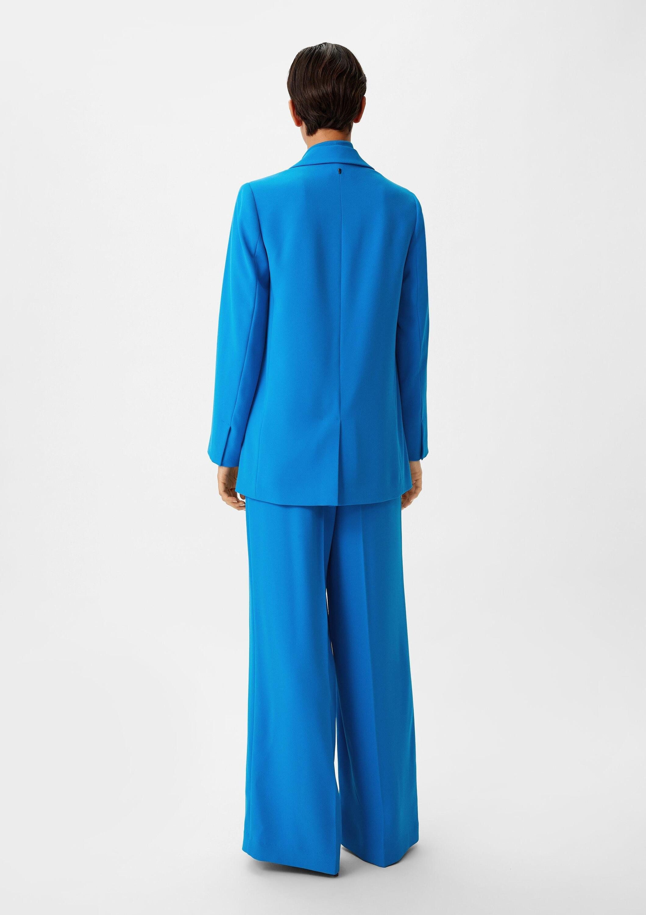 comma Jackenblazer Indoor-Blazer Longblazer aus Crêpe