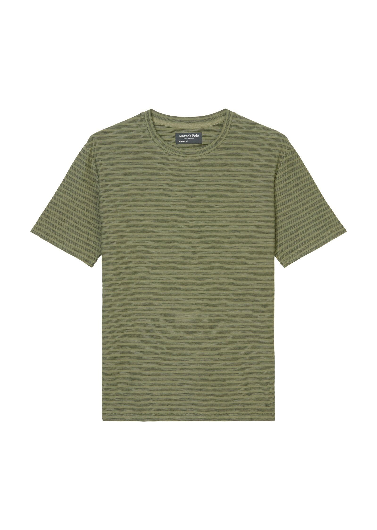 Slub-Jersey O'Polo softem grün Marc in T-Shirt