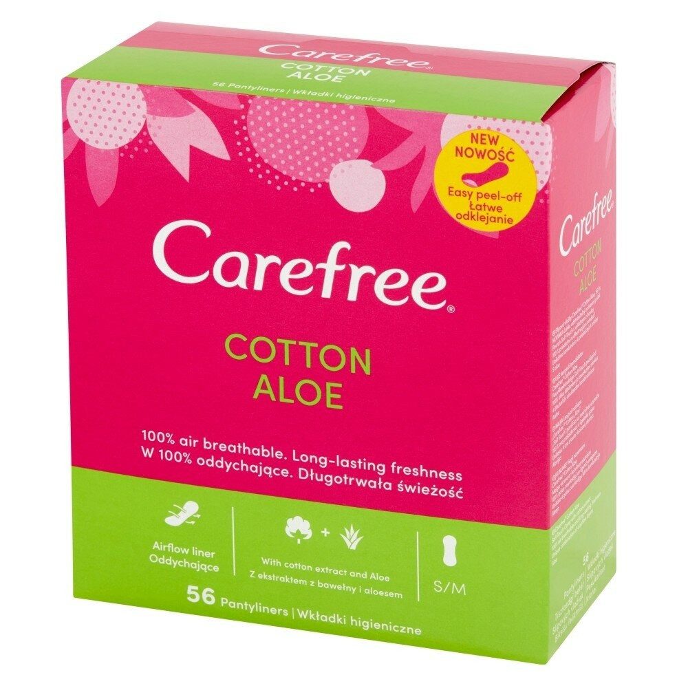 CAREFREE Slip-Einlage Carefree Slipeinlagen Cotton Feel Normal Aloe