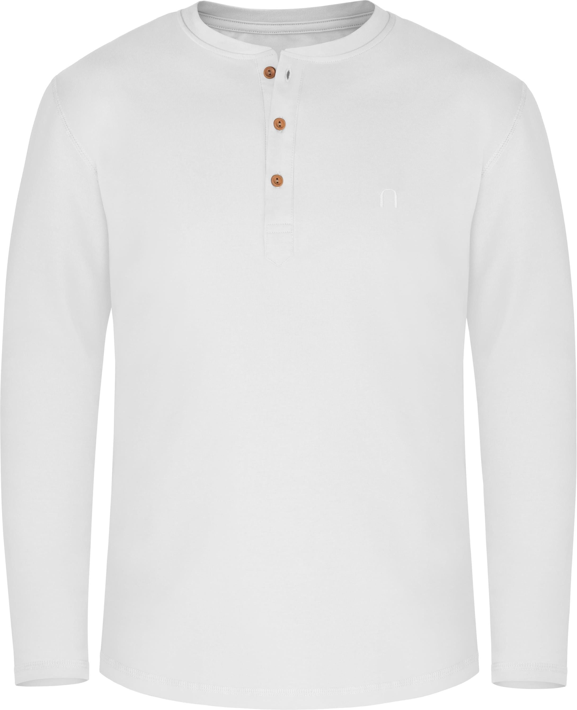 normani Langarmshirt Herren Langarm Shirt aus Bio-Baumwolle Neuville Basic günstig online kaufen