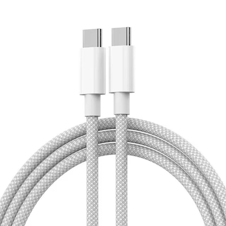 Wrischan 1M USB Typ-C zu Typ-C Schnellladekabel PD 60W USB-Kabel, 60W Schnellladekabel mit 1 Meter Länge.