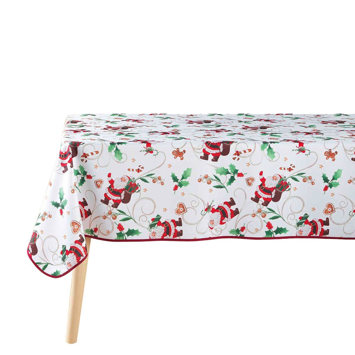 Douceur d'intérieur Tischdecke Weihnachtstischdecke NOEL, gemustert, weiß (Tischdecken 1-tlg)