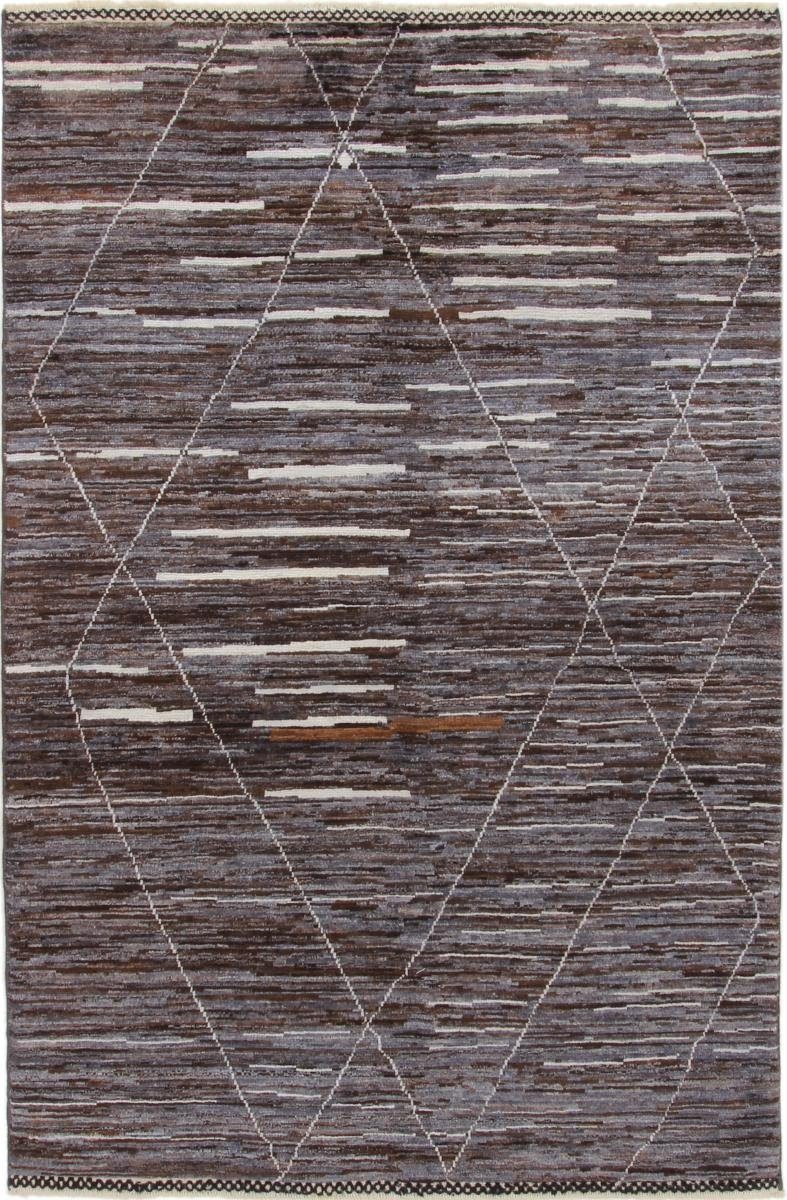 Orientteppich Berber Maroccan 155x238 Handgeknüpfter Moderner Orientteppich, Nain Trading, rechteckig, Höhe: 20 mm