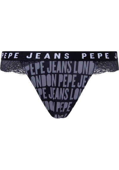 Pepe Jeans String Soft Worldallover Logo Thong