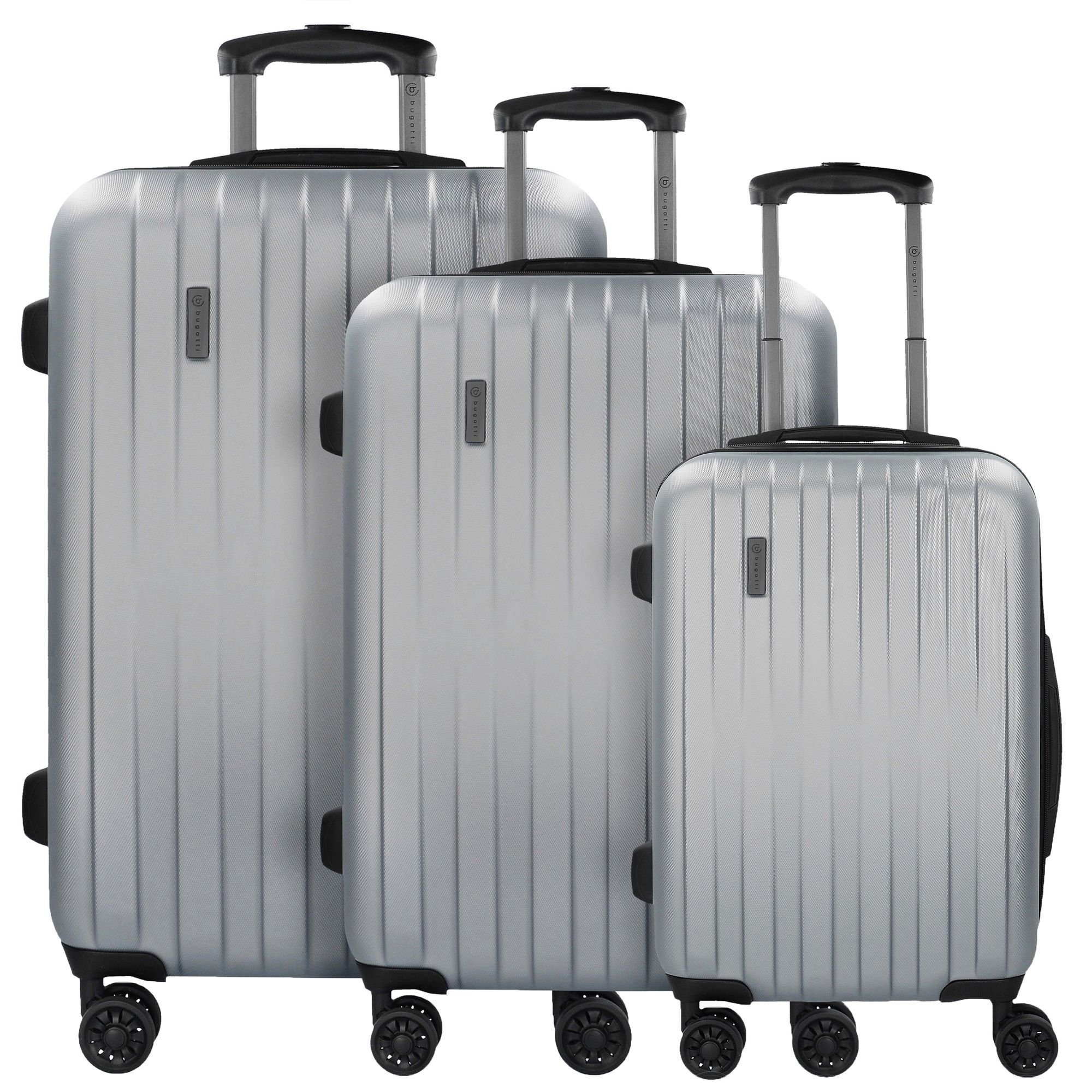 bugatti Trolleyset Lima 2.0, 4 Rollen, (3-teilig, 3 tlg), ABS