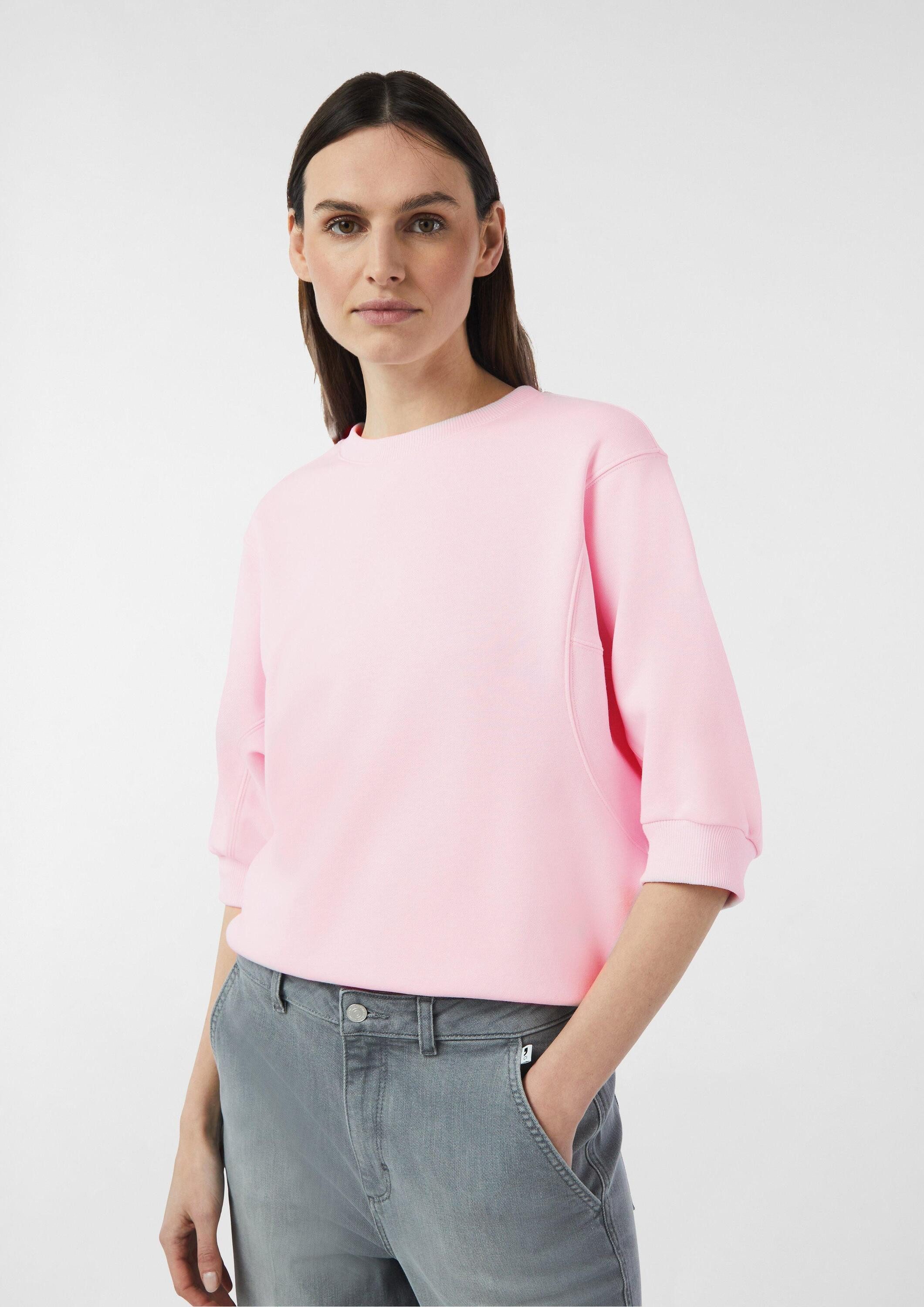 comma Sweatshirt Sweatshirt Sweatshirt im Relaxed Fit mit weiten 3/4-Ärmeln günstig online kaufen