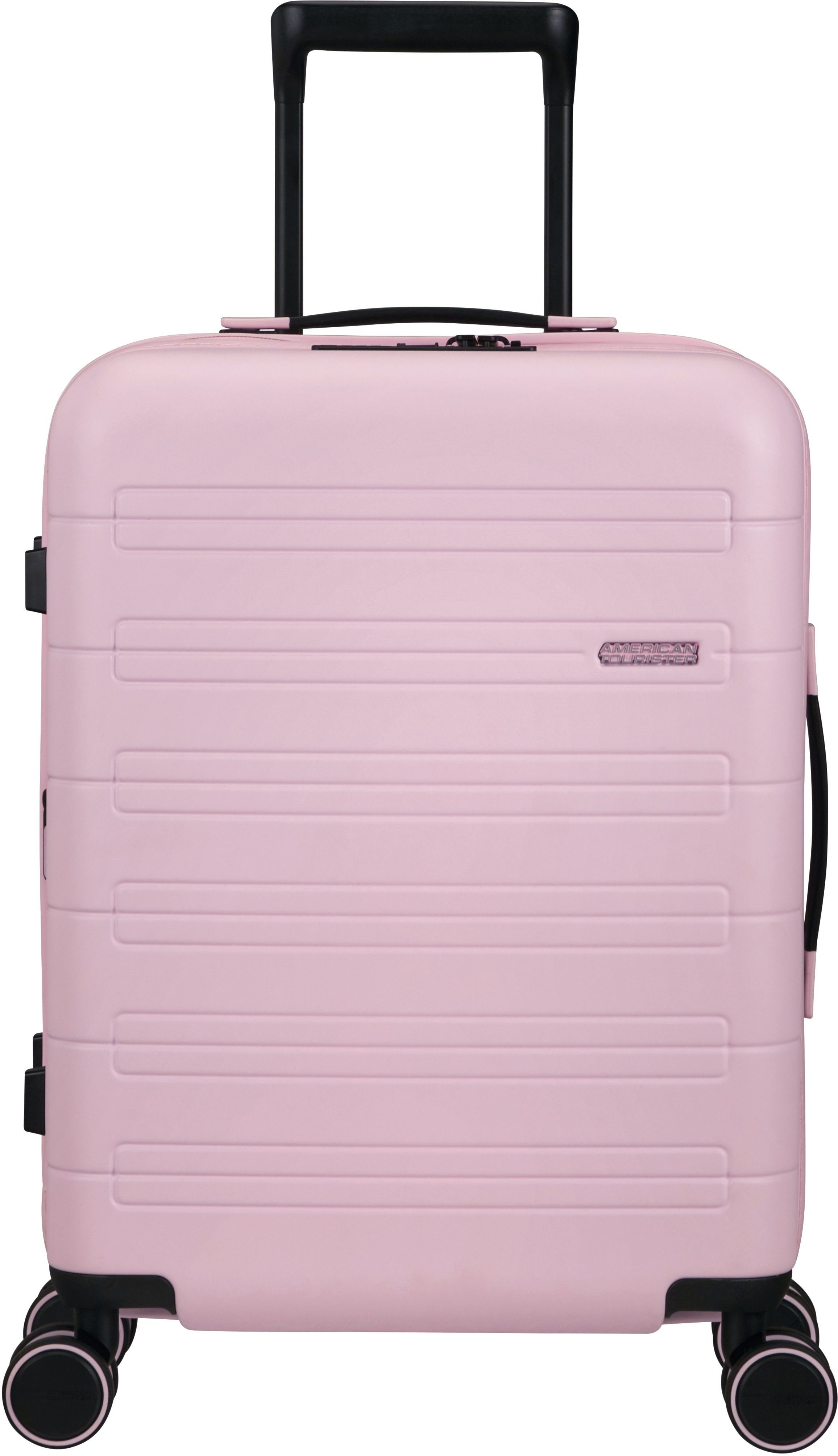 Soft Tourister® und mit Pink Rollen, Hartschalen-Trolley American 4 USB-Schleuse Volumenerweiterung cm, Novastream, 55