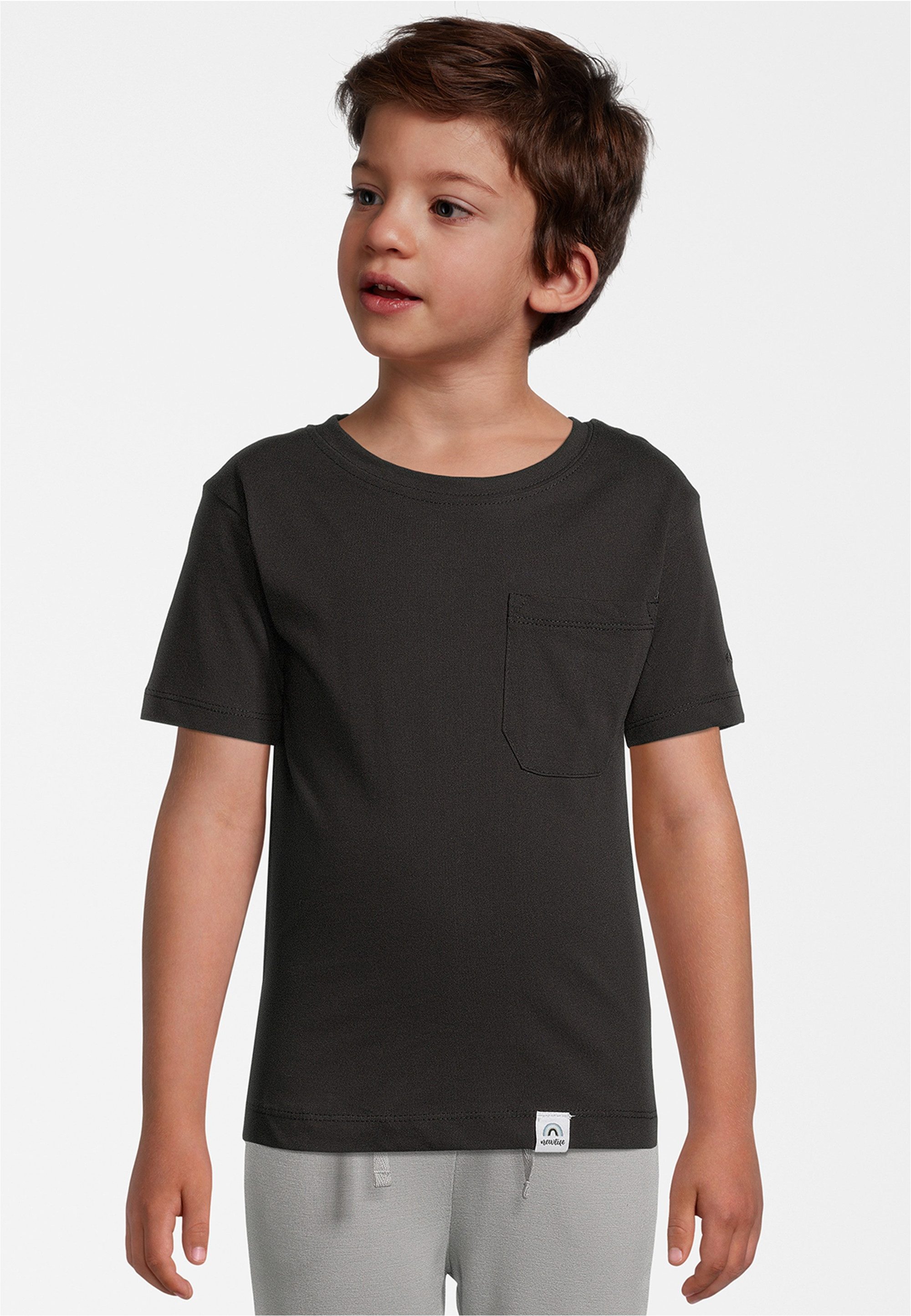 Newlife T-Shirt mit dezenter Brusttasche