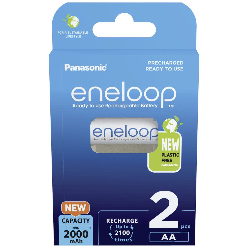 eneloop eneloop HR06 Mignon (AA)-Akku NiMH 2000 mAh 1.2 V 2 St. Batterie