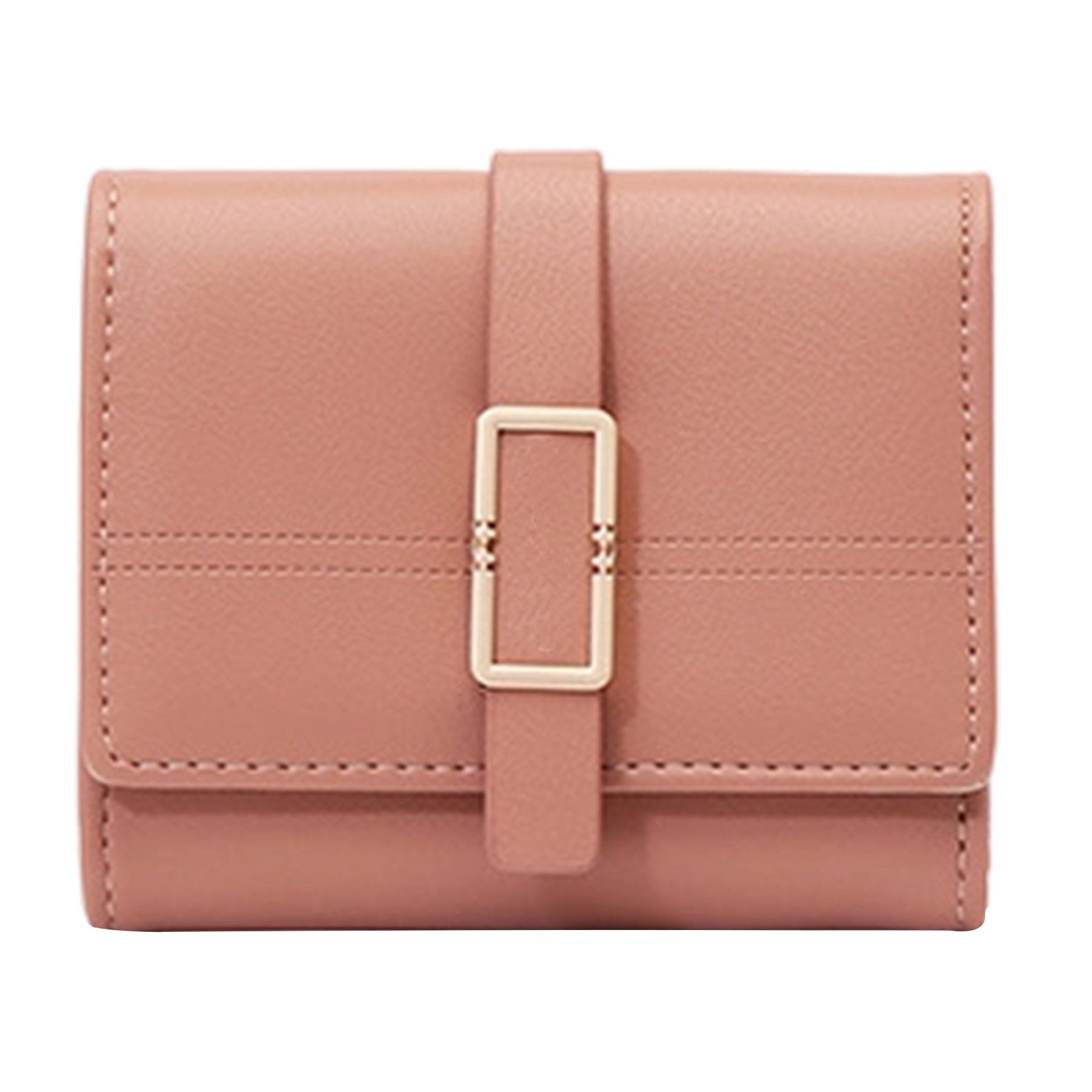 Mutig Geldbörse Geldbörse für Damen, Dreifach Faltbares Portemonnaie aus Le günstig online kaufen