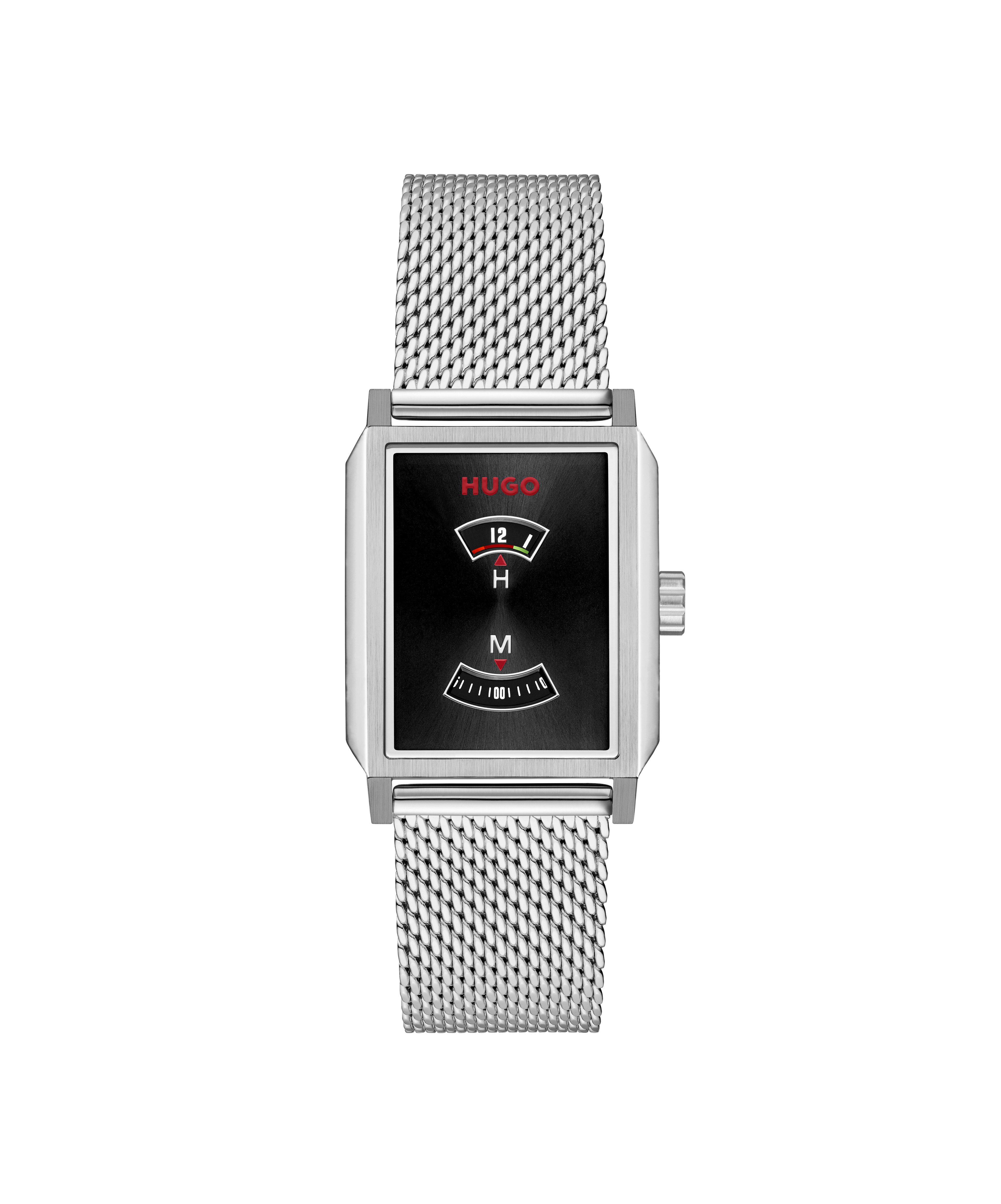 HUGO Quarzuhr #STEEZE 1530469, Armbanduhr, Damenuhr, Herrenuhr, Edelstahlarmband, analog