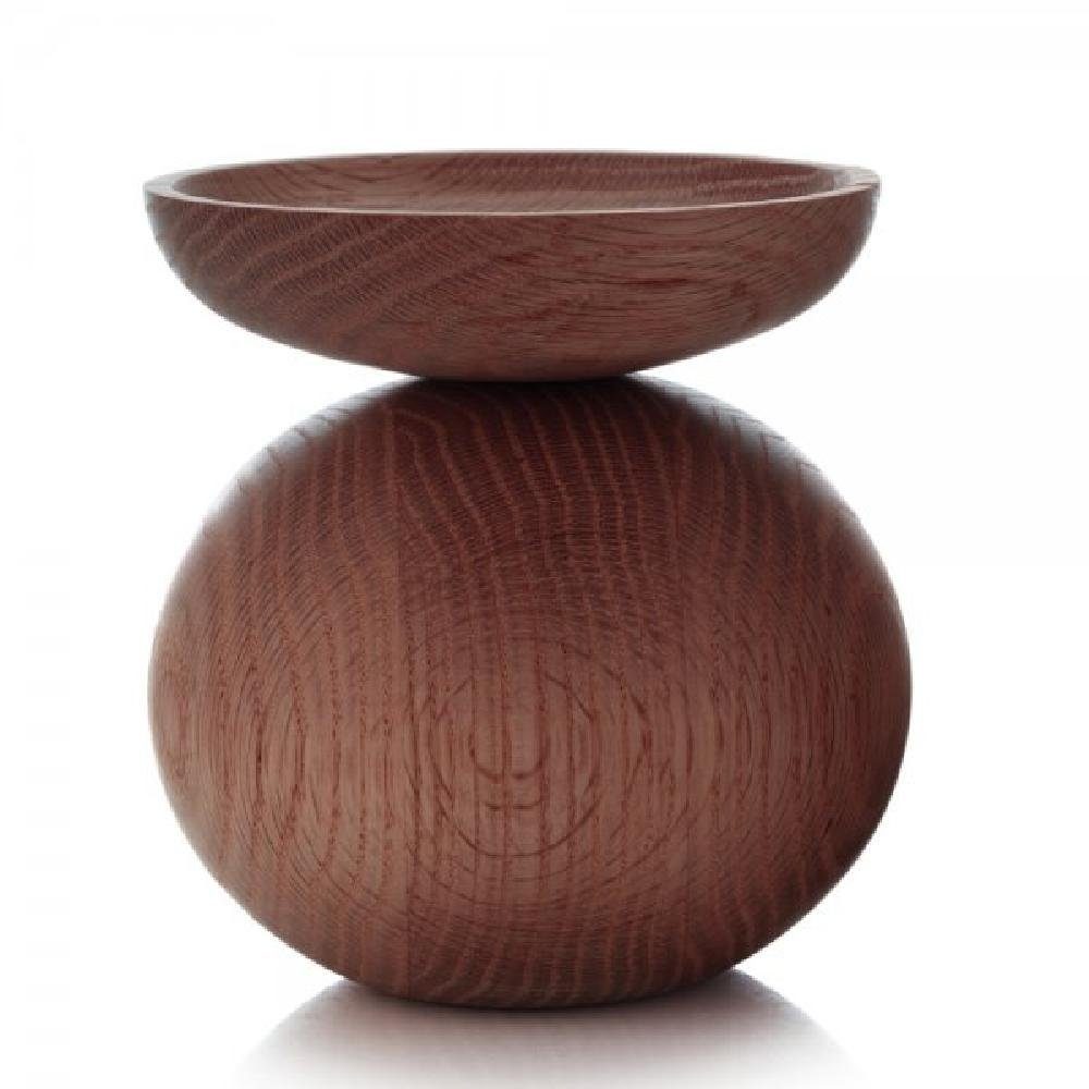 Applicata Dekovase Eiche Bowl geräuchert Vase Shape