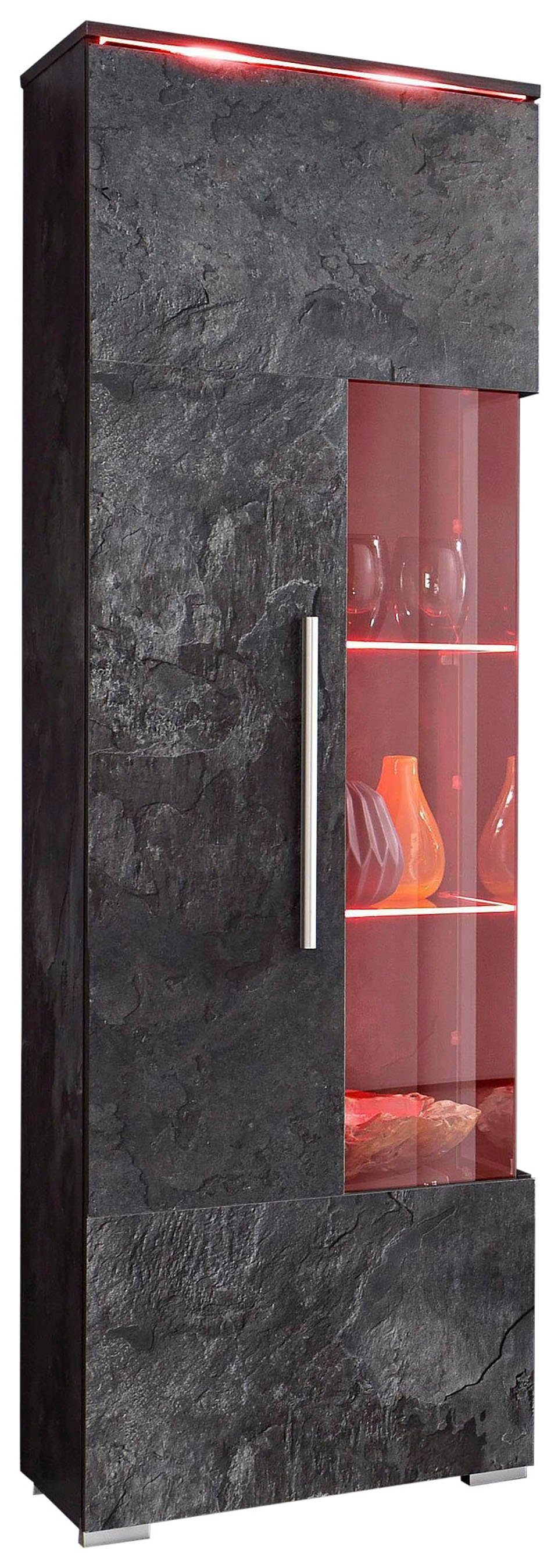 OTTO home Vitrine India,Höhe 160cm stilvolle Glasvitrine mit verstellbare G günstig online kaufen