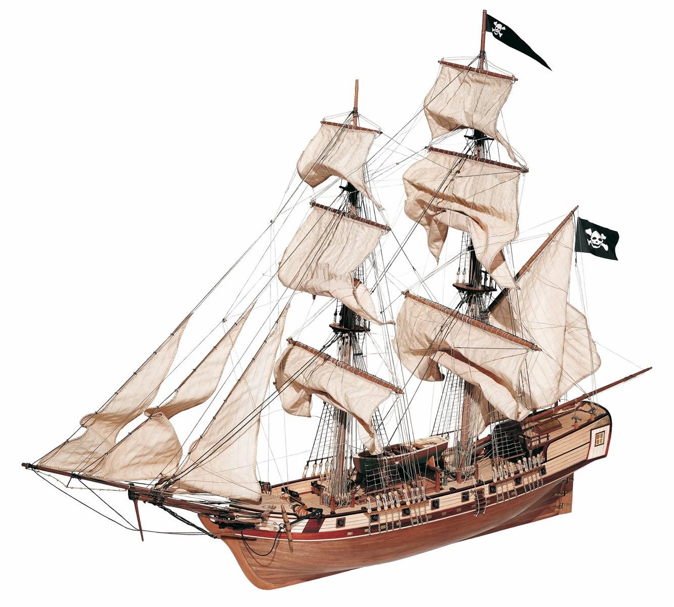 OcCre Modellbausatz Corsair Maßstab 1:80 Schiffsbausatz, (Schiff, 2875-tlg., Schiffsbausatz), Made in Europe