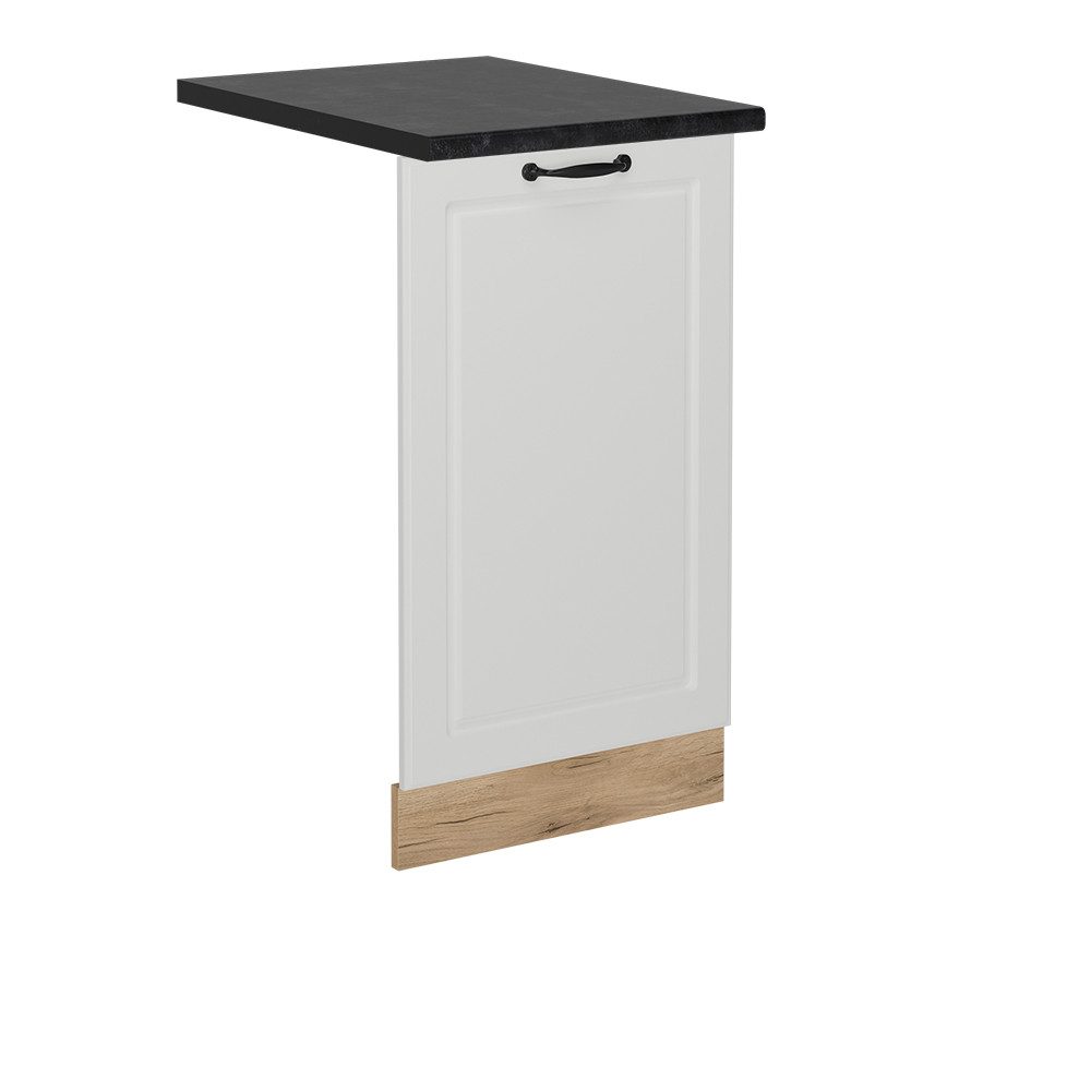 Vicco Frontblende R-Line, Weiß Landhaus/Goldkraft Eiche, 45 cm, AP Anthrazit
