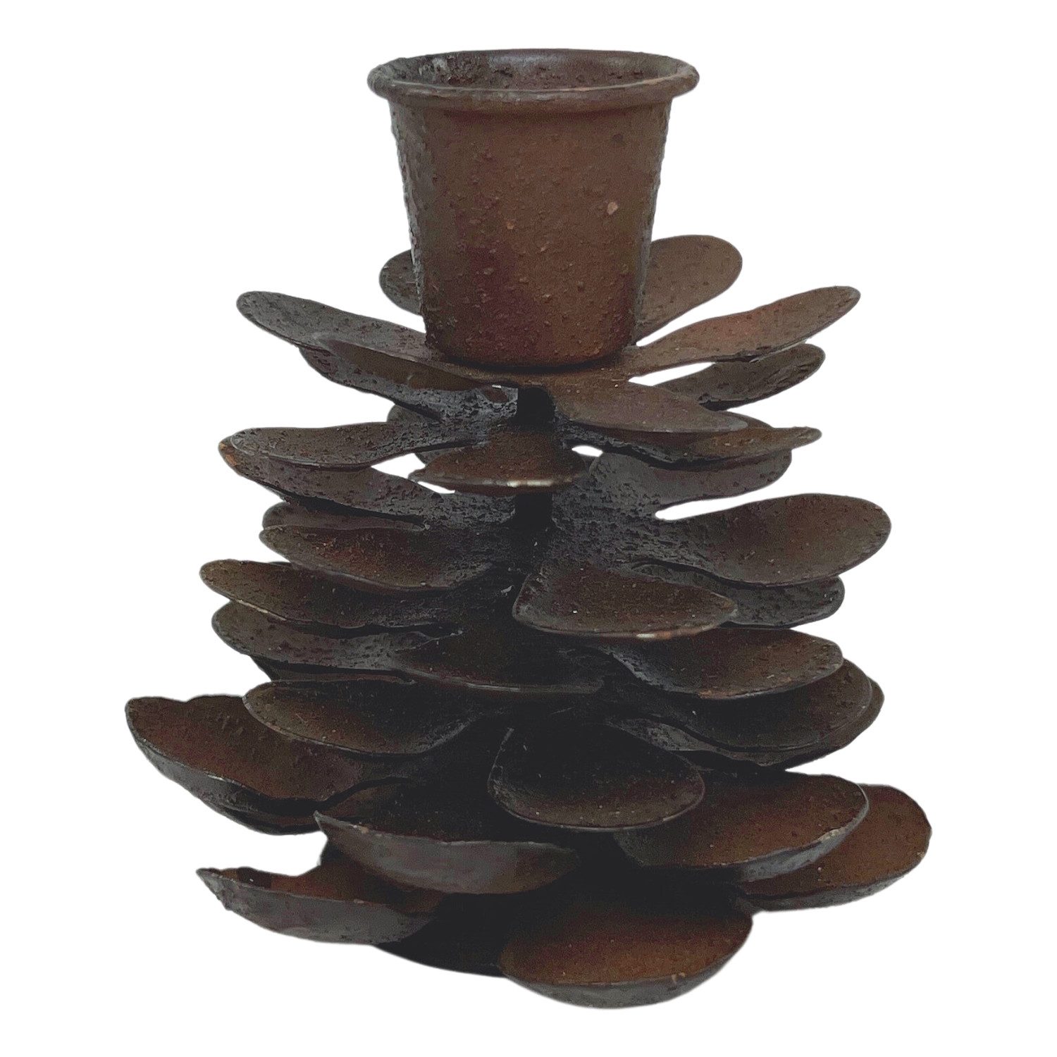 FTWdesign Kerzenhalter Tannenzapfen Kerzenhalter aus Metall günstig online kaufen