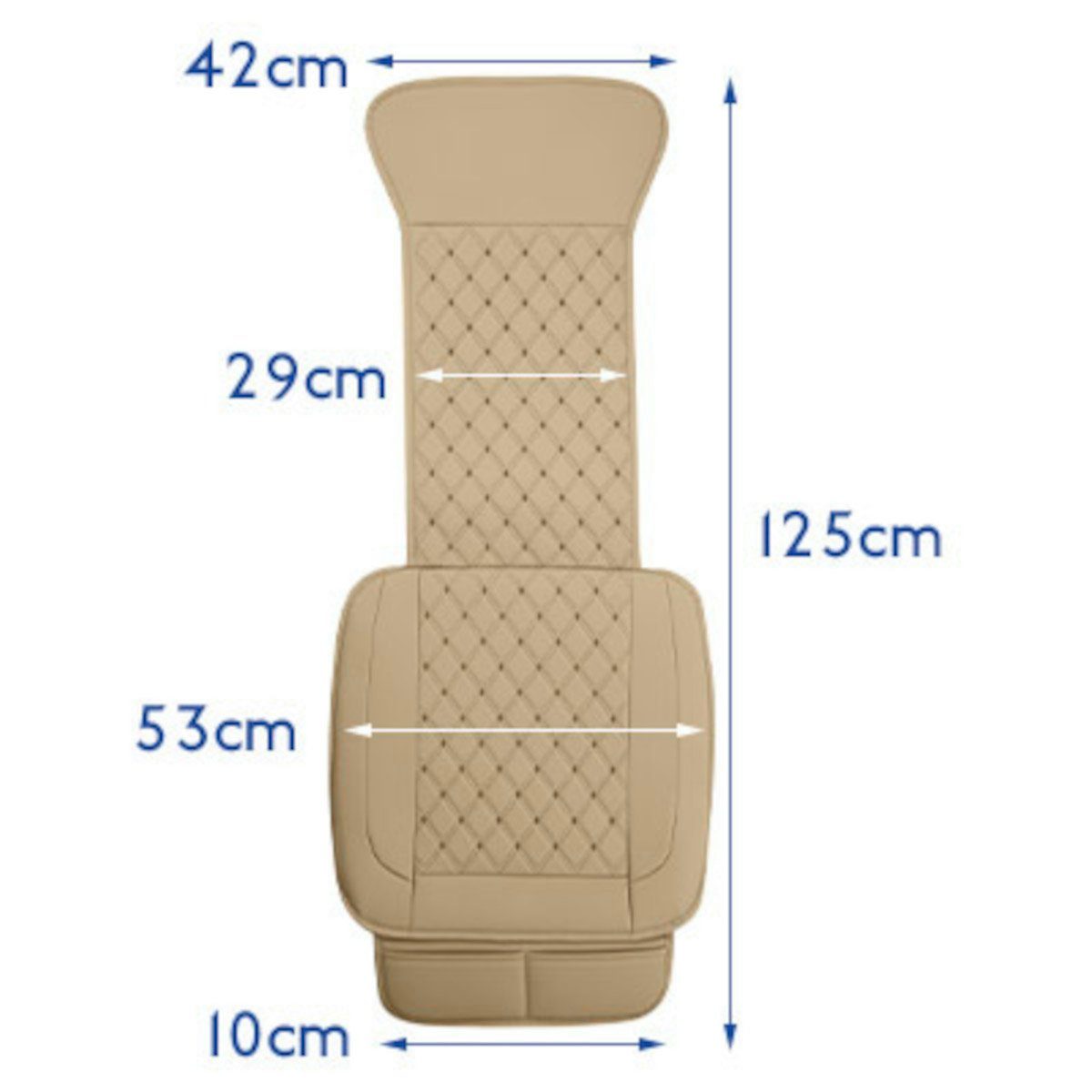 Autositzkissen, Autositzkissen-Sitzbezug, bequeme rutschfeste  Stuhlmattenauflage Autositzbezug für Auto-Vorder- und Rücksitze (Schwarz, 3  Stück)