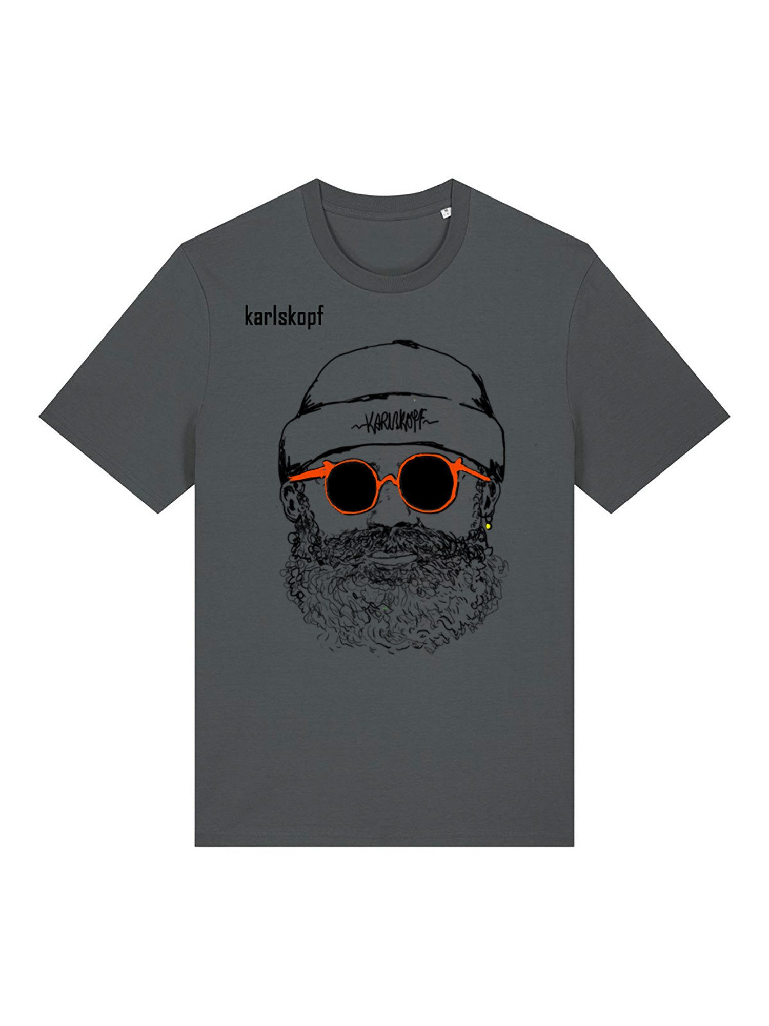 karlskopf Print-Shirt Rundhalsshirt Basic HIPSTER günstig online kaufen