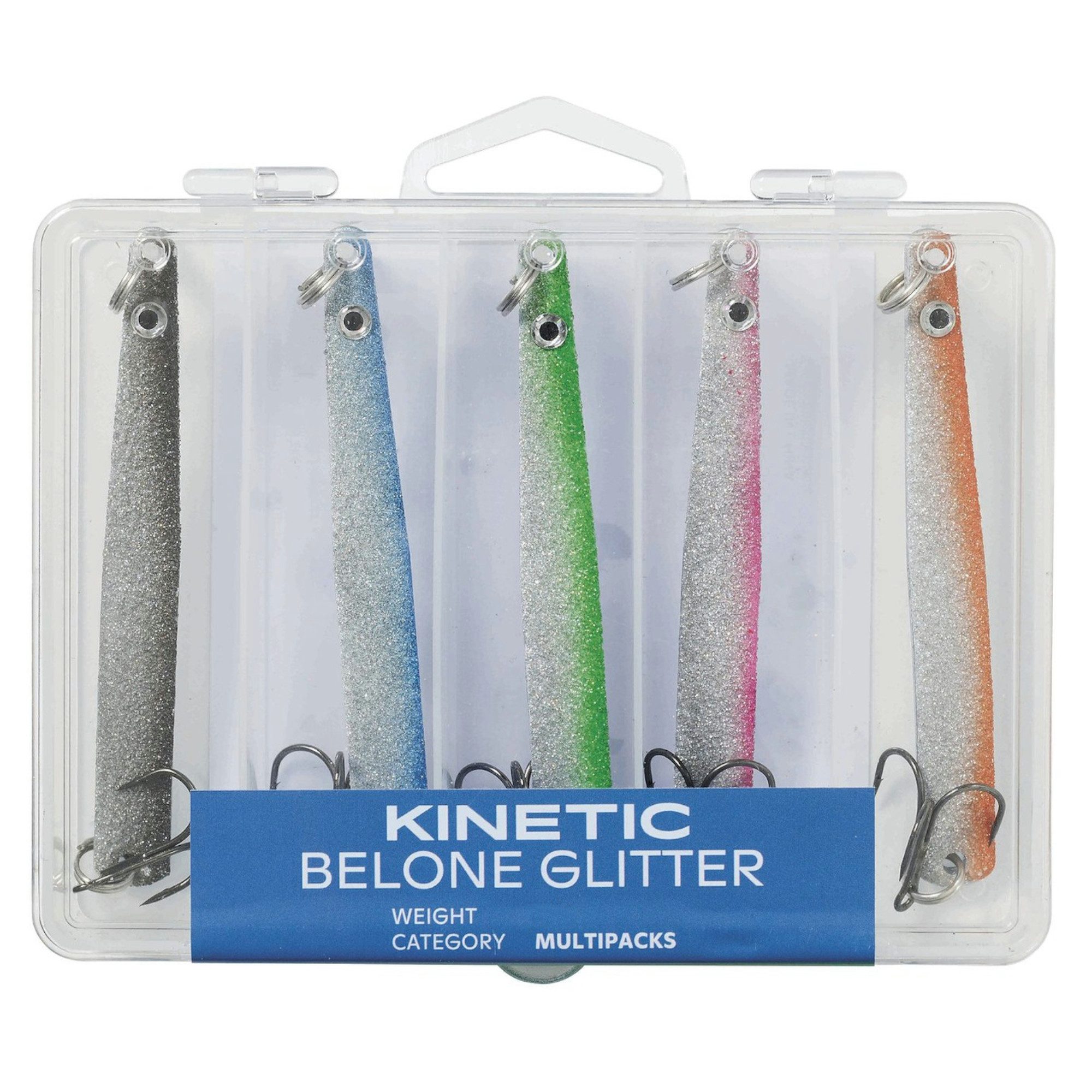 Kunstköder Kinetic Belone Glitter 24G Mix 5Pcs