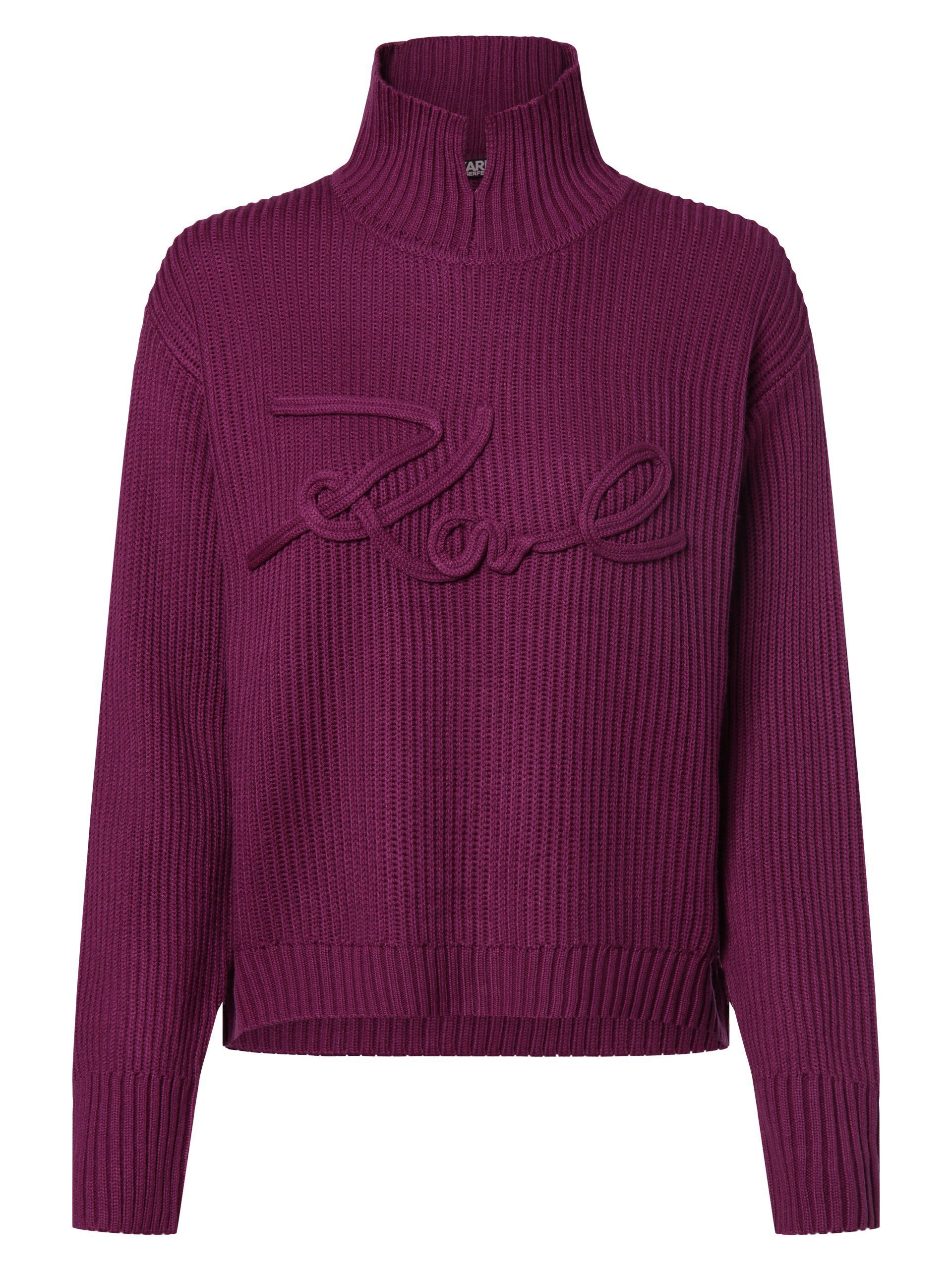 KARL LAGERFELD Strickpullover purple