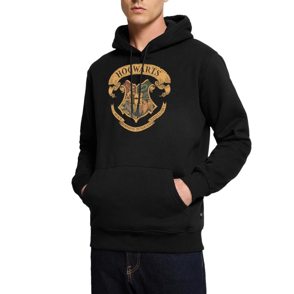 Hoodie Harry Potter Hogwarts Wappen Herren Premium Hoodie