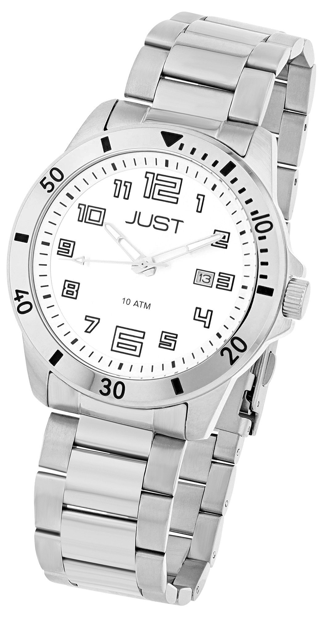 JUST WATCH Quarzuhr JU20167 Edelstahlband, 10 ATM, Datumsanzeige