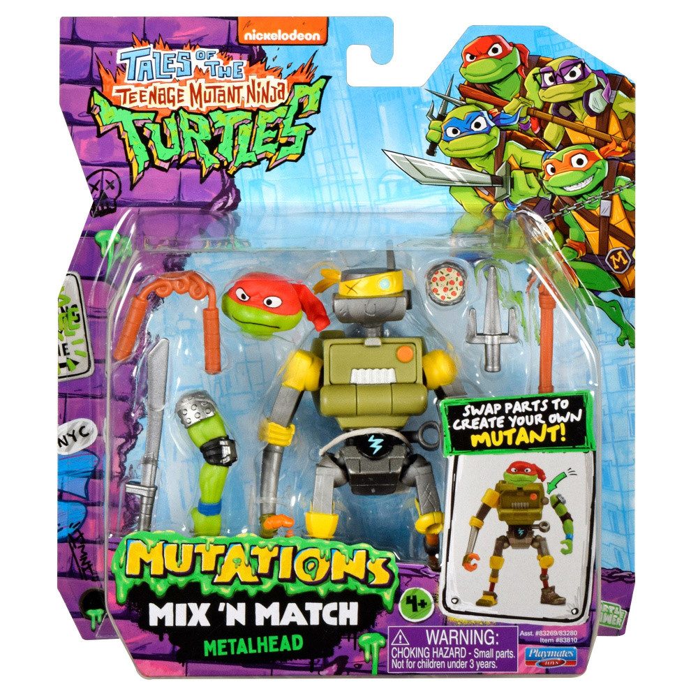 Playmates Toys Actionfigur Die Abenteuer der Teenage Mutant Ninja Turtles Mix 'n Match Actionfigu