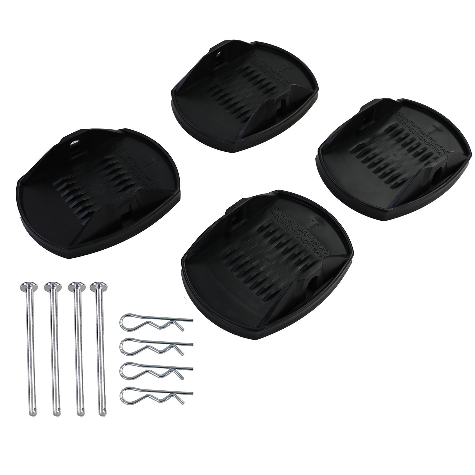 Tenzo-R PKW-Anhänger Unterlagen Stützplatten für Stützen Wohnwagen Caravan 4 Stück