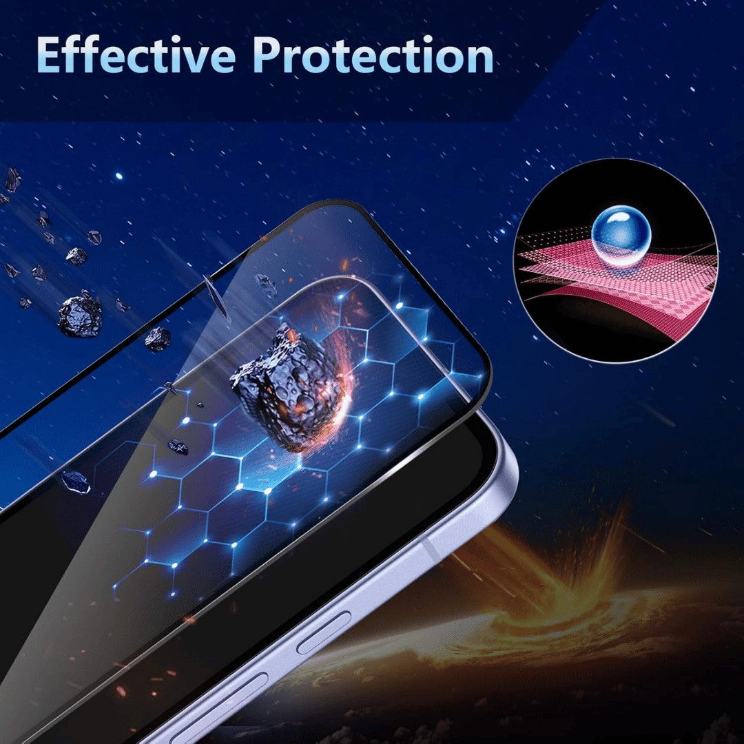 SmartUP Displayschutzglas 2X Schutzglas für Google Pixel 9A Display Panzerfolie Full Screen 9H für Für Google Pixel 9A, kompletter Rundumschutz – Bild 4 von 5