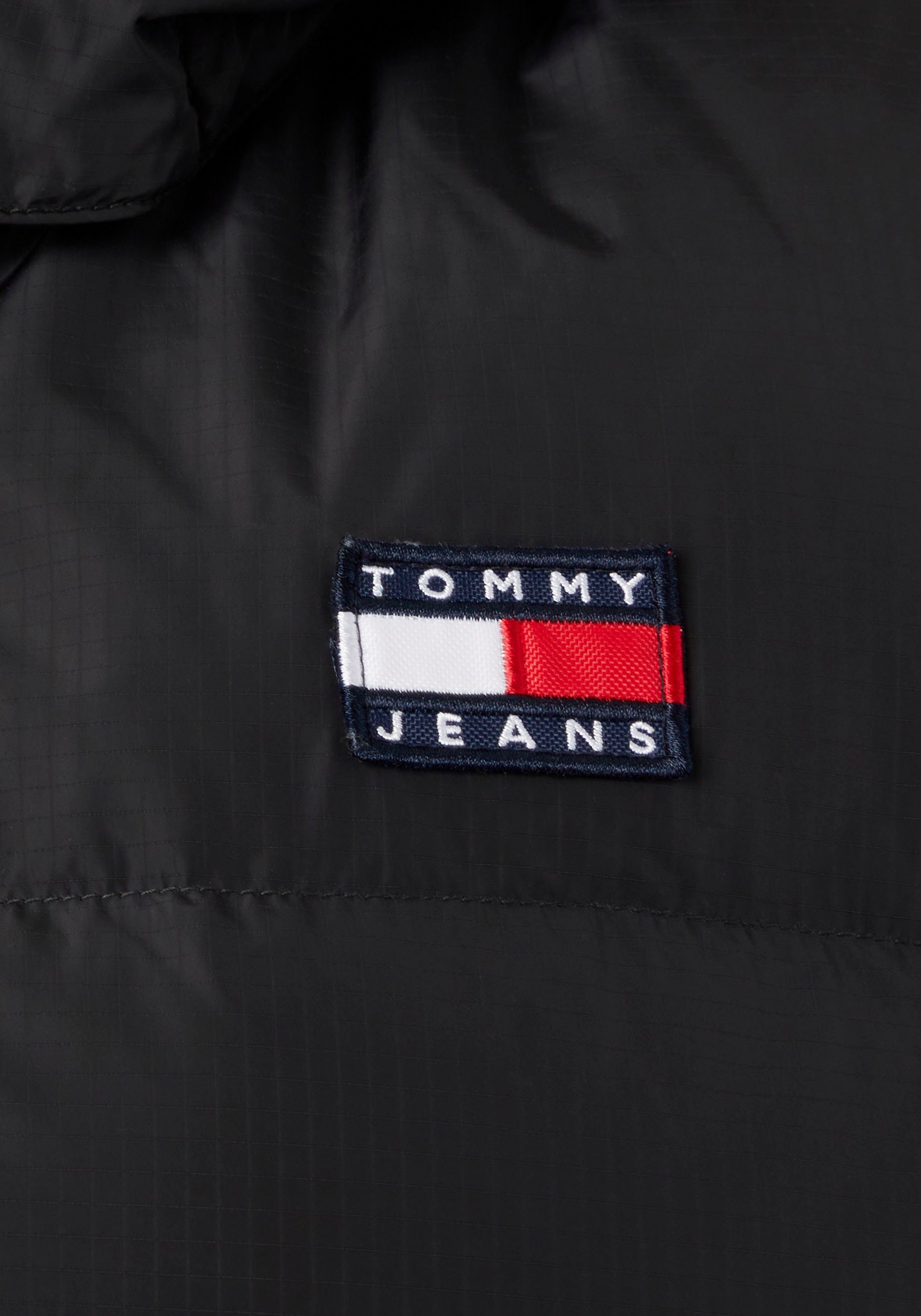 Tommy Jeans Steppweste TJW schwarz ALASKA PUFFER Kragen VEST am Aufhänger mit