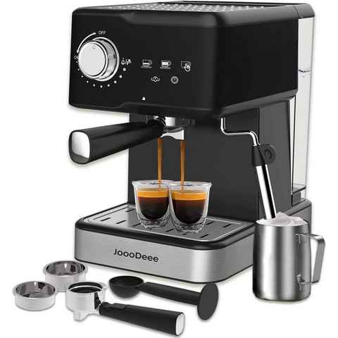 Diyarts Siebträger-/Filterkaffeemaschine, Milchschaumdüse Espressomaschine 15 Bar 950W LED-Touchscreen