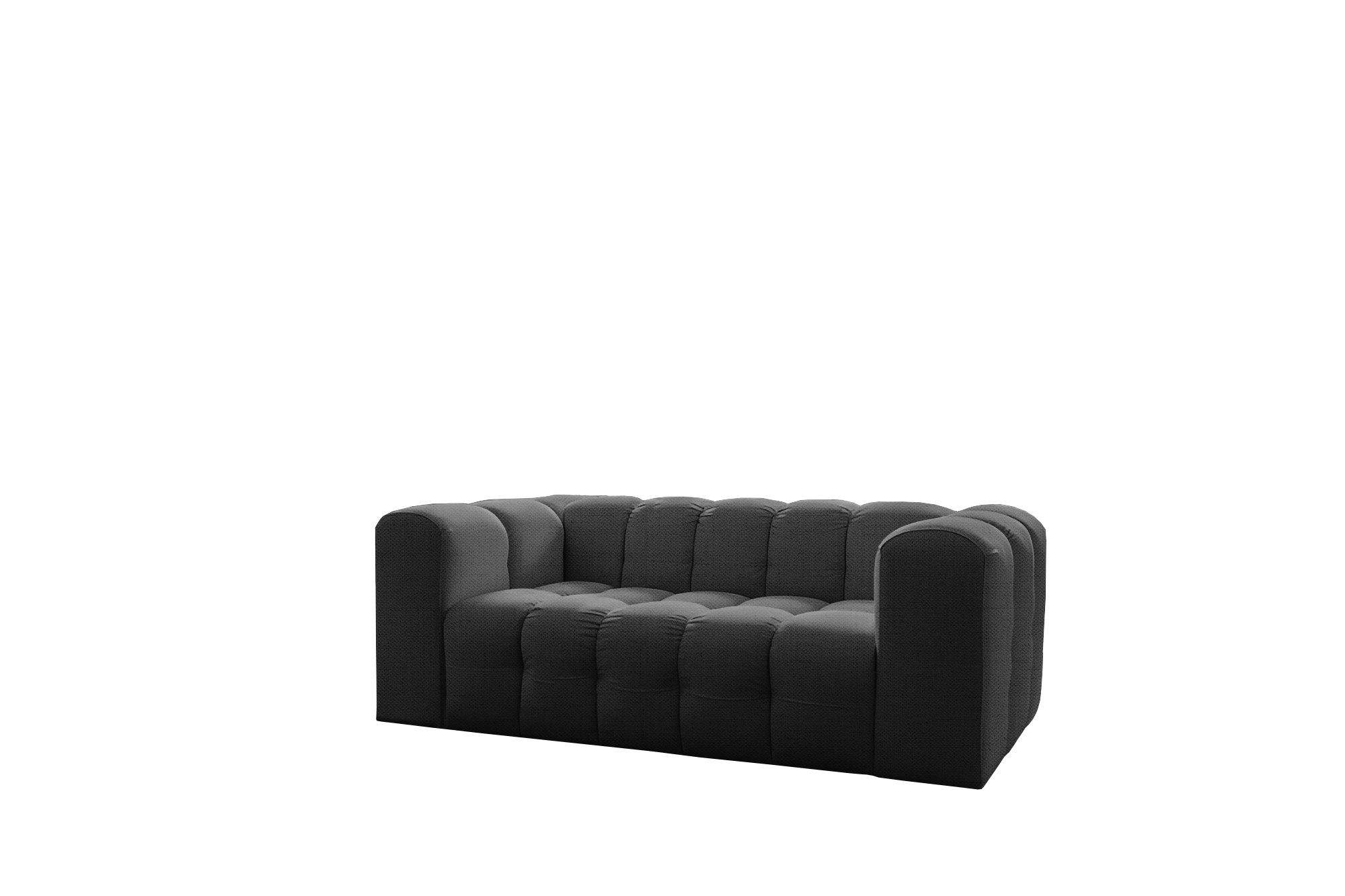 yourhouse24 2-Sitzer Sofa BLOOM, 200x106 cm, Bubble-Optik, Chenille oder Samt