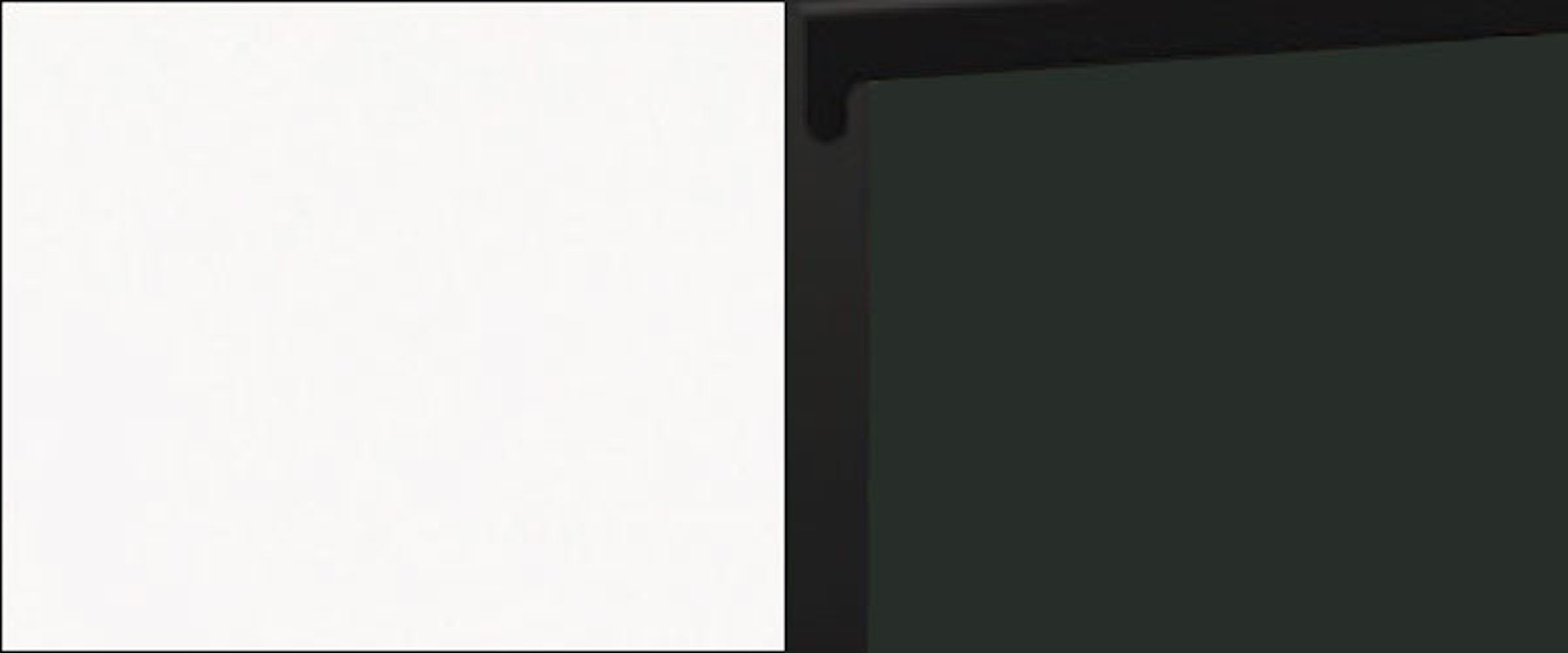 1-türig Ausführung und super matt grifflos Klapphängeschrank Feldmann-Wohnen Front-, 50cm wählbar smaragdgrün Velden Korpusfarbe
