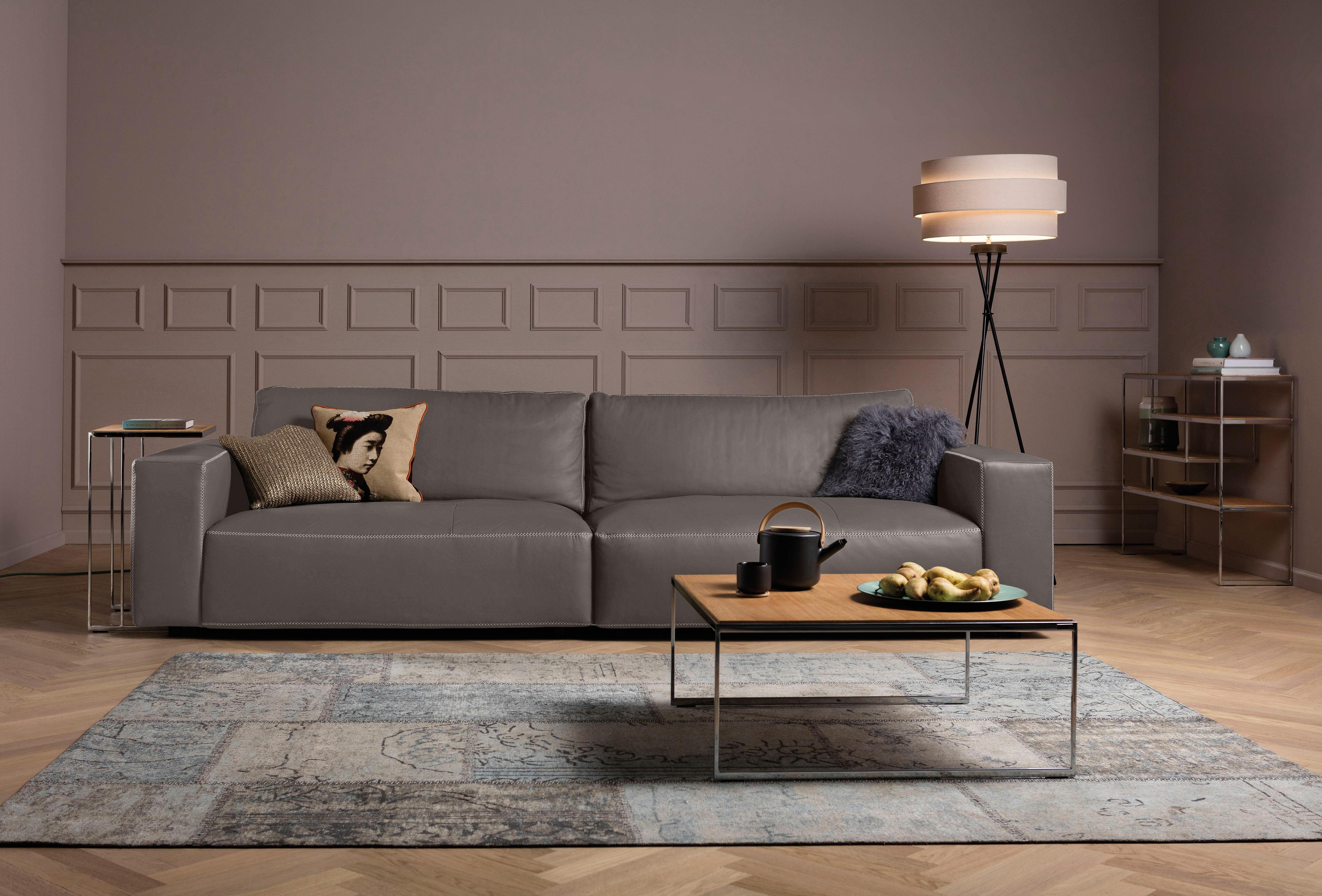 Musterring Big-Sofa LUCIA, in vielen Qualitäten und 4 unterschiedlichen Nähten, 3-Sitzer