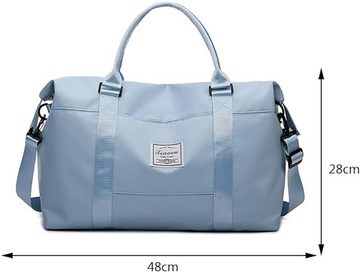 Mrichbez Sporttasche Reisetasche Damen Sporttasche Handgepäck Tasche Weekender Bag (1-tlg), Wasserdicht