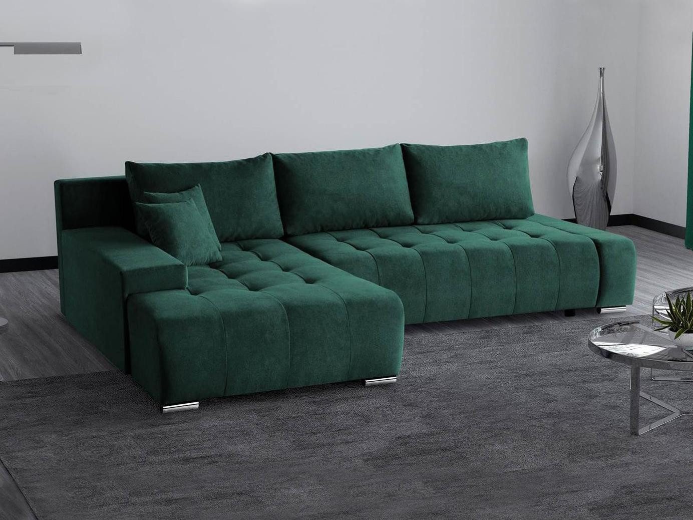 Beautysofa Ecksofa DRACO mit Schlaffunktion und günstig online kaufen