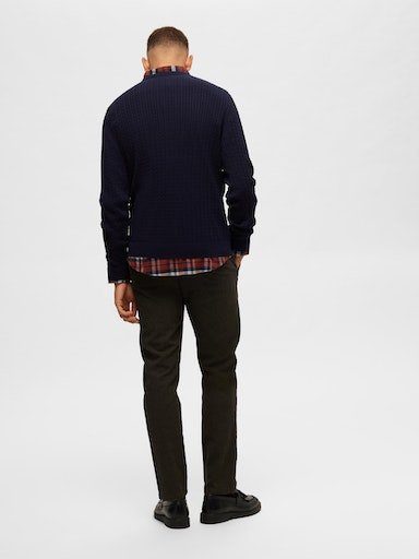 SELECTED HOMME Rundhalspullover SLHBERG CABLE CREW günstig online kaufen