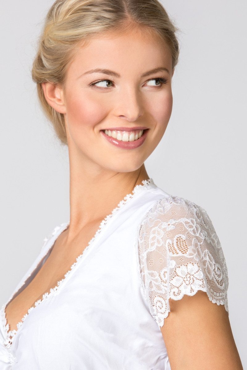 Stockerpoint Dirndlbluse Dirndlbluse - MELINE - weiß günstig online kaufen