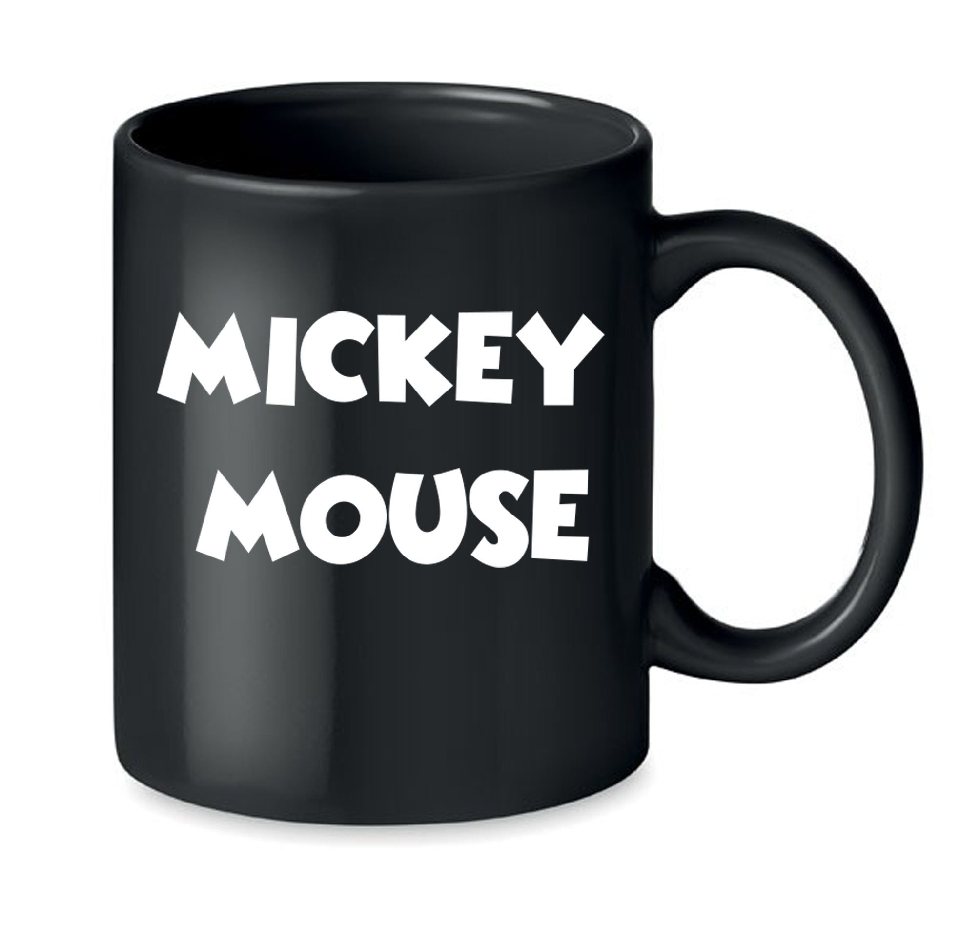 Blondie & Brownie Tasse Mickey Mouse Brust Minnie Film Serie Cartoon Zeichentrick Maus, Keramik Schwarz