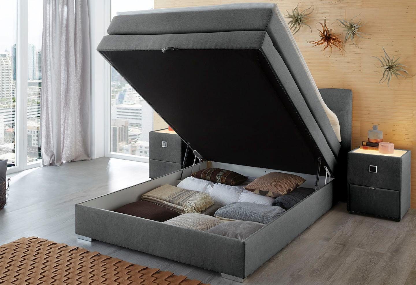 Jockenhöfer Gruppe Boxspringbett Amelie, mit Bettkasten günstig online kaufen