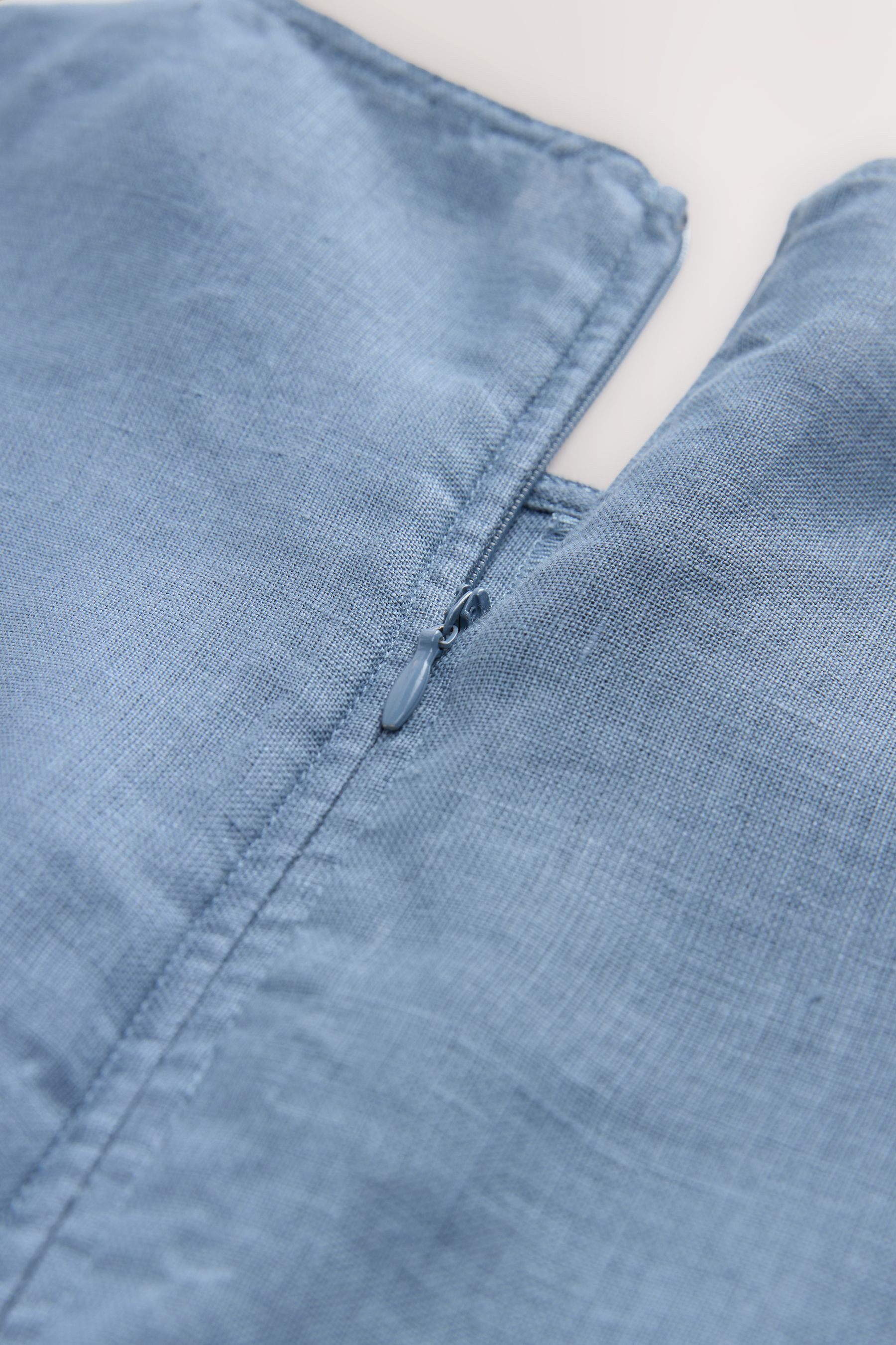 Next Midikleid Gerades Premium-Midikleid aus 100 % Leinen (1-tlg)