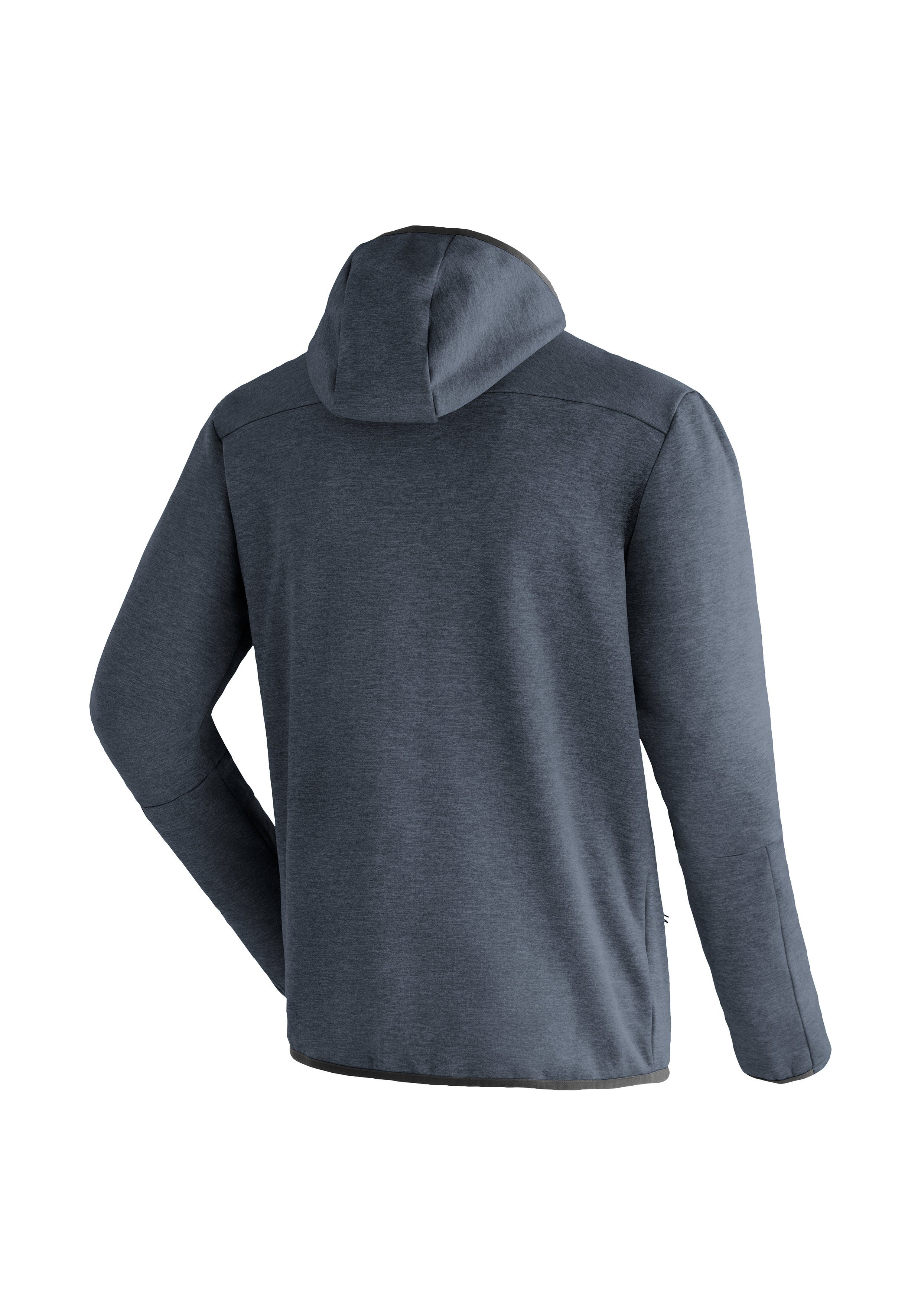 Maier Sports Fleecejacke Fave M Herren Fleece mit verstellbarer Kapuze, atmungsaktiver Zip-Hoodie